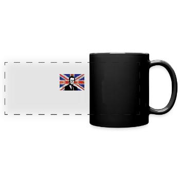 König der britischen Königsfamilie Karl III. Lang lebe es - Panorama-Tasse farbig - Schwarz - Vorne