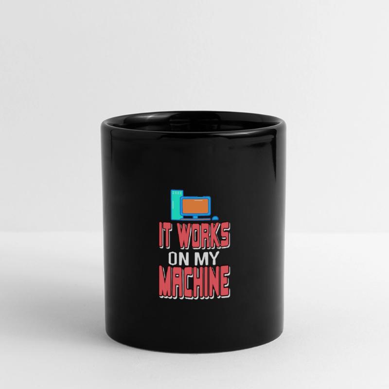 It Works On My Machine Funny Data Admin Analyst Full Colour Panoramic Mug