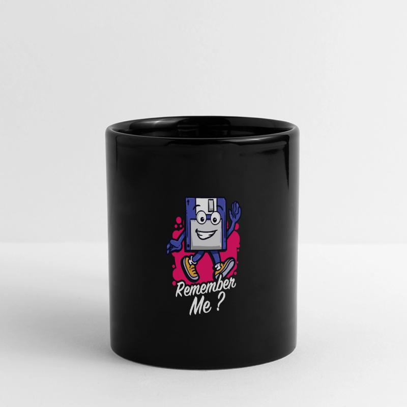 Programmierer Retro-diskette Floppy disc Panorama-Tasse farbig