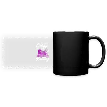 Passe-temps de tricot - Mug panoramique uni - noir - Devant