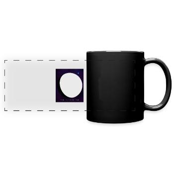 Weg von zu Hause: Vom Mond zur Erde - Panorama-Tasse farbig - Schwarz - Vorne