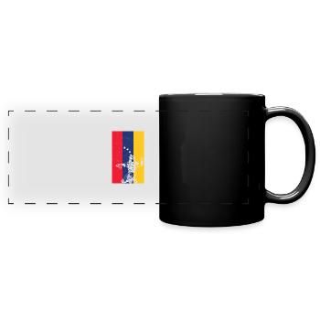 Venezuela Flag Patriotic Baseball For An Iron - Full Colour Panoramic Mug - black - Front