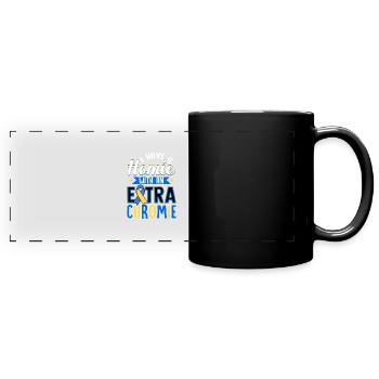 Sensibilisation au syndrome de Down - Mug panoramique uni - noir - Devant