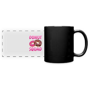 Donut Squad - Mug panoramique uni - noir - Devant