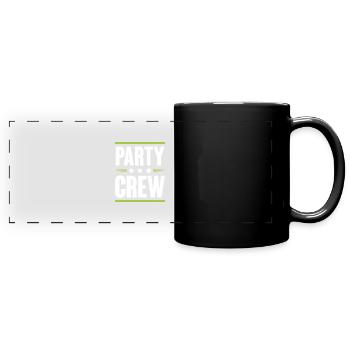 Party Crew - Panorama-Tasse farbig - Schwarz - Vorne