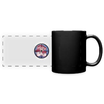 MUSHROOM HUNTER - Panorama-Tasse farbig - Schwarz - Vorne