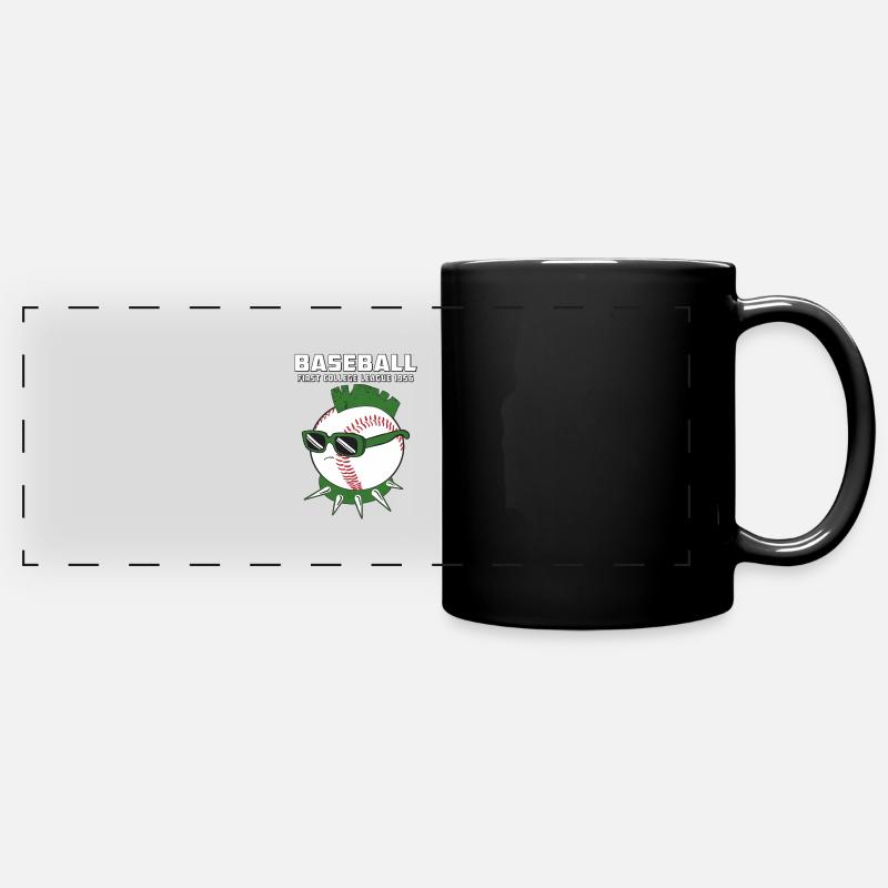 BASEBALL - Full Colour Panoramic Mug - black