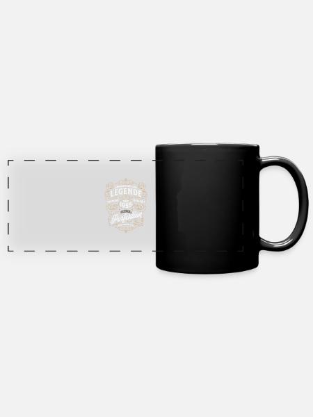 Anniversaire 68e anniversaire Mme Mann 1955 Drôle - Mug panoramique uni - noir