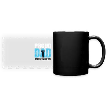 Proud Dad Since November 1978 - Panorama-Tasse farbig - Schwarz - Vorne