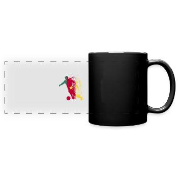 Cameroon National Team World Cup - Full Colour Panoramic Mug - black - Front