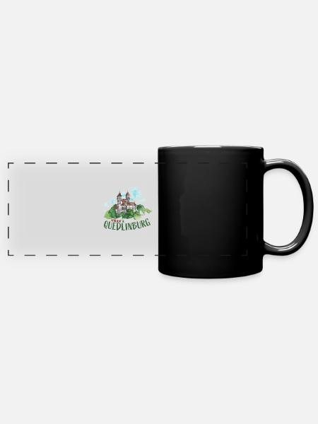 Amoureux de Quedlinburg - Mug panoramique uni - noir