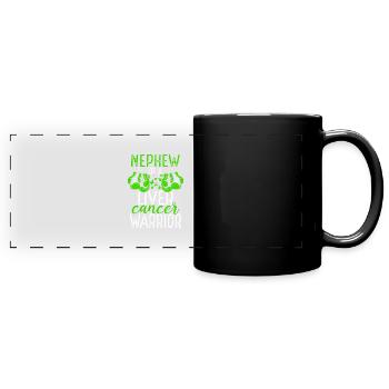 Neveu Sensibilisation au cancer du foie Tante Oncle - Mug panoramique uni - noir - Devant