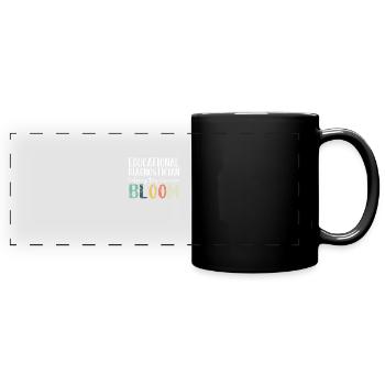 Klassischer pädagogischer Diagnostiker hilft - Panorama-Tasse farbig - Schwarz - Vorne