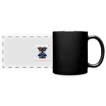 Ich bin ein Nerd - Du kannst nicht gewinnen - Panorama-Tasse farbig - Schwarz - Vorne