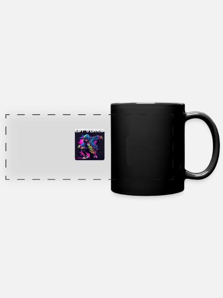 Une femme en graffiti danse dans Disco 4 - Mug panoramique uni - noir