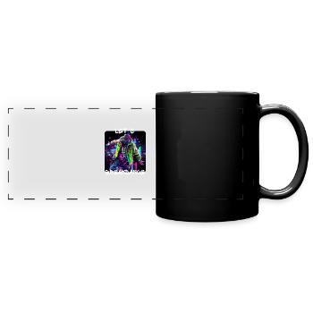 Un homme danse le breakdance dans la rue en - Mug panoramique uni - noir - Devant