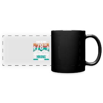 78 ans Randonnée Hommes Alpinisme Nature - Mug panoramique uni - noir - Devant