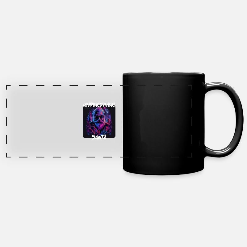 Undercover-weihnachtsmann In Der Stadt 2 - Panorama-Tasse farbig - Schwarz