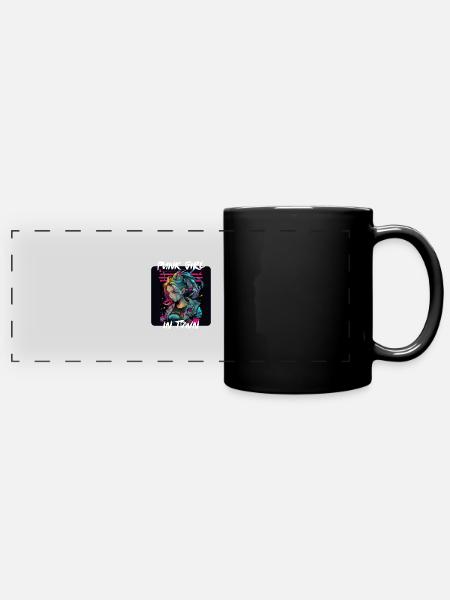 Graffiti Style - Punk Girl in Town 6 - Mug panoramique uni - noir