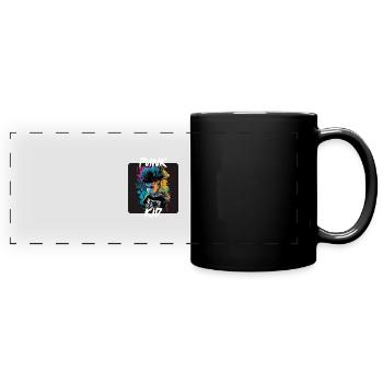 Graffiti Style - Cool Punk Kid 9 - Full Colour Panoramic Mug - black - Front