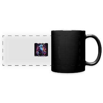 Graffiti Style - Ho Ho Ho Santa Style 2 - Full Colour Panoramic Mug - black - Front