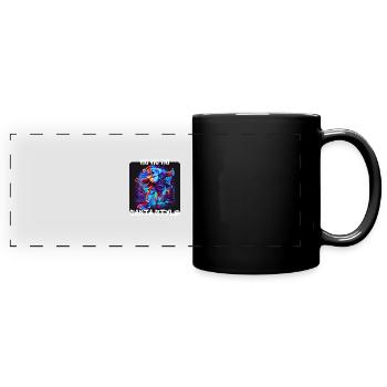 Graffiti Style - Ho Ho Ho Santa Style 3 - Full Colour Panoramic Mug - black - Front