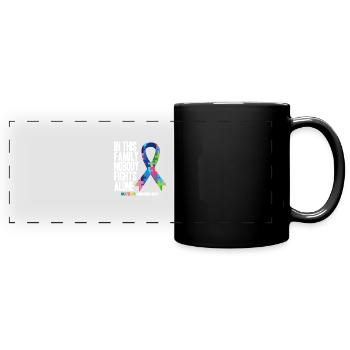 Autism Awarness - Full Colour Panoramic Mug - black - Front