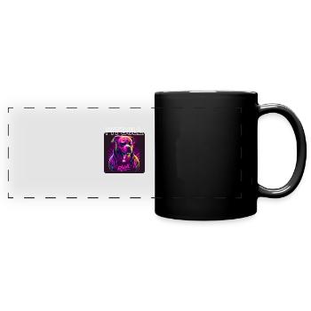 Graffiti Style - Cool Pitbull 3 - Full Colour Panoramic Mug - black - Front