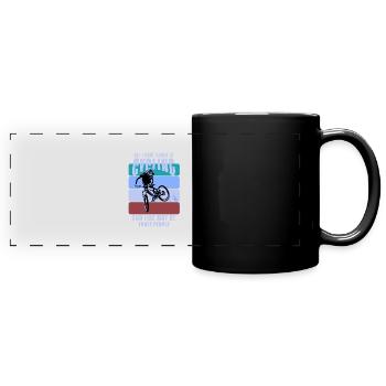 Unbenanntes Projekt 82 - Panorama-Tasse farbig - Schwarz - Vorne