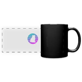 I Don't Go Anywhere Without My Bipod Coyote - Full Colour Panoramic Mug - black - Front