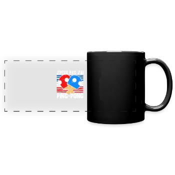 Ping Pong | Pongiste | Tennis De Table - Mug panoramique uni - noir - Devant