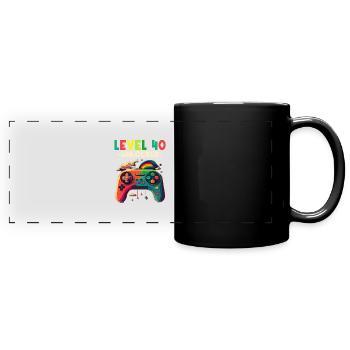 Niveau 40 ans Gaming 40s 40 Anniversaire - Mug panoramique uni - noir - Devant