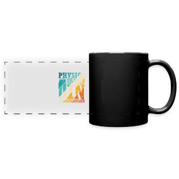 Physiotherapeut Physio Spruch Therapeut Geschenk M - Panorama-Tasse farbig - Schwarz - Vorne