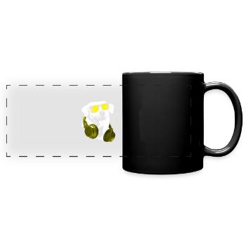 Labrador Hundefans Sonnenbrille Kopfhörer Labrador - Panorama-Tasse farbig - Schwarz - Vorne