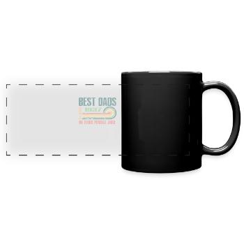 Die Besten Väter Sind 1937 Geboren, 86 Jahre Alt, - Panorama-Tasse farbig - Schwarz - Vorne