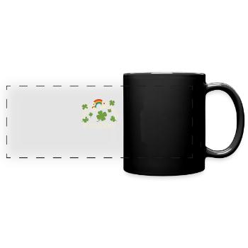 Kiss Me - St. Patrick's Day Istanbul - Full Colour Panoramic Mug - black - Front