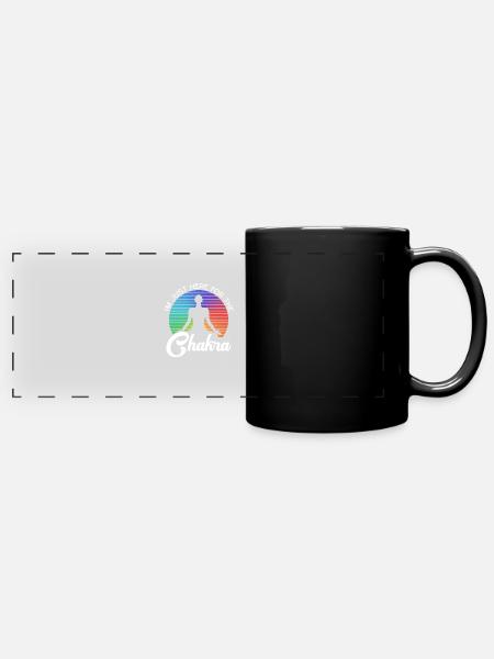 Reiki - Panorama-Tasse farbig - Schwarz