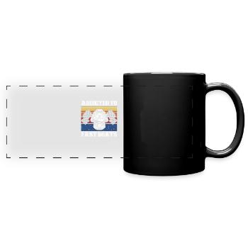 Drag boat design for racing boaters - Full Colour Panoramic Mug - black - Front