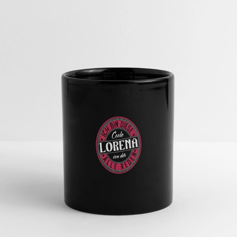 Lorena Geschenkidee Geschenk Geburtstag Panorama-Tasse farbig