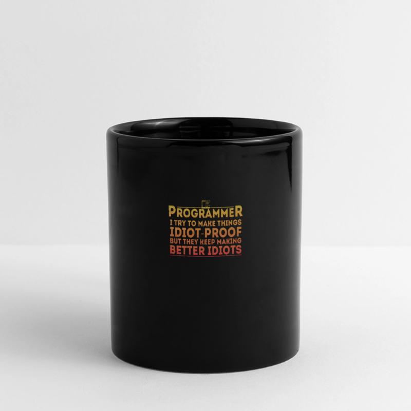 Funny Programmer Humor Computer Coder Programming Full Colour Panoramic Mug