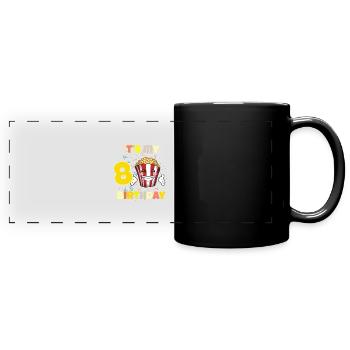 It's my 8th birthday - Full Colour Panoramic Mug - black - Front