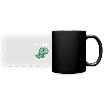 Dinosaur Gift Dino Lover Gift - Full Colour Panoramic Mug - black - Front