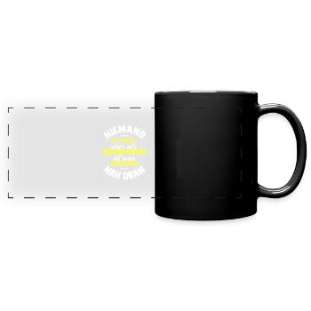 Zollbeamter Bester Job Fast Perfekt Zoll Geschenk - Panorama-Tasse farbig - Schwarz - Vorne