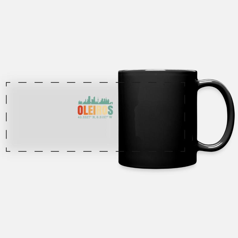 Oleiros - Mug panoramique uni - noir