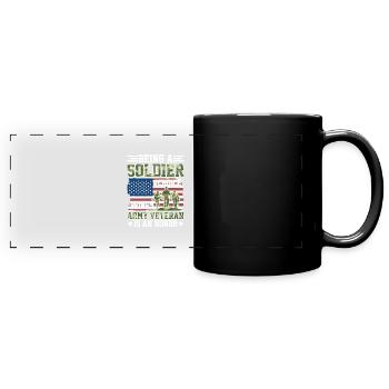 Être soldat est un choix 5 - Mug panoramique uni - noir - Devant