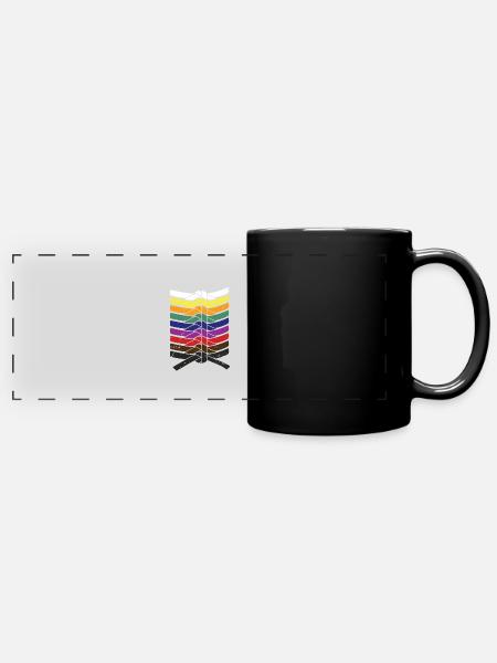 Karate Belts | Karate - Panorama-Tasse farbig - Schwarz