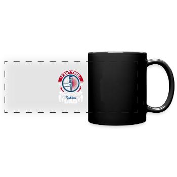 Plumber Part Time Plumber Full Time Dad - Full Colour Panoramic Mug - black - Front