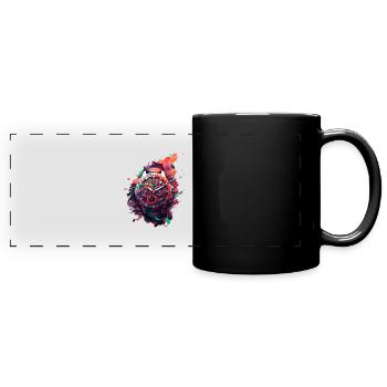 A newfangled chronograph for watch collectors - Full Colour Panoramic Mug - black - Front