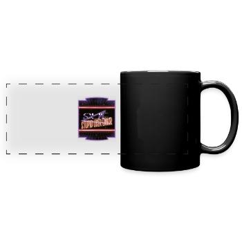 anonymous expect us bio hack funny hacking - Full Colour Panoramic Mug - black - Front