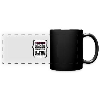 african american history african american pride - Panorama-Tasse farbig - Schwarz - Vorne